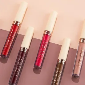 6 pcs Handaiyan Velvet Matte Liquid Lipstick Set